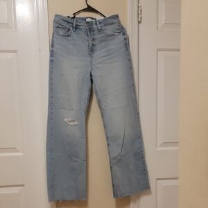 LOFT Sky Blue Wide Leg Jeans